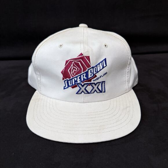 Vintage 1986 Sports Speciaties Hat Cap Super Bowl XXI Snap Back Giants Broncos - Picture 1 of 7